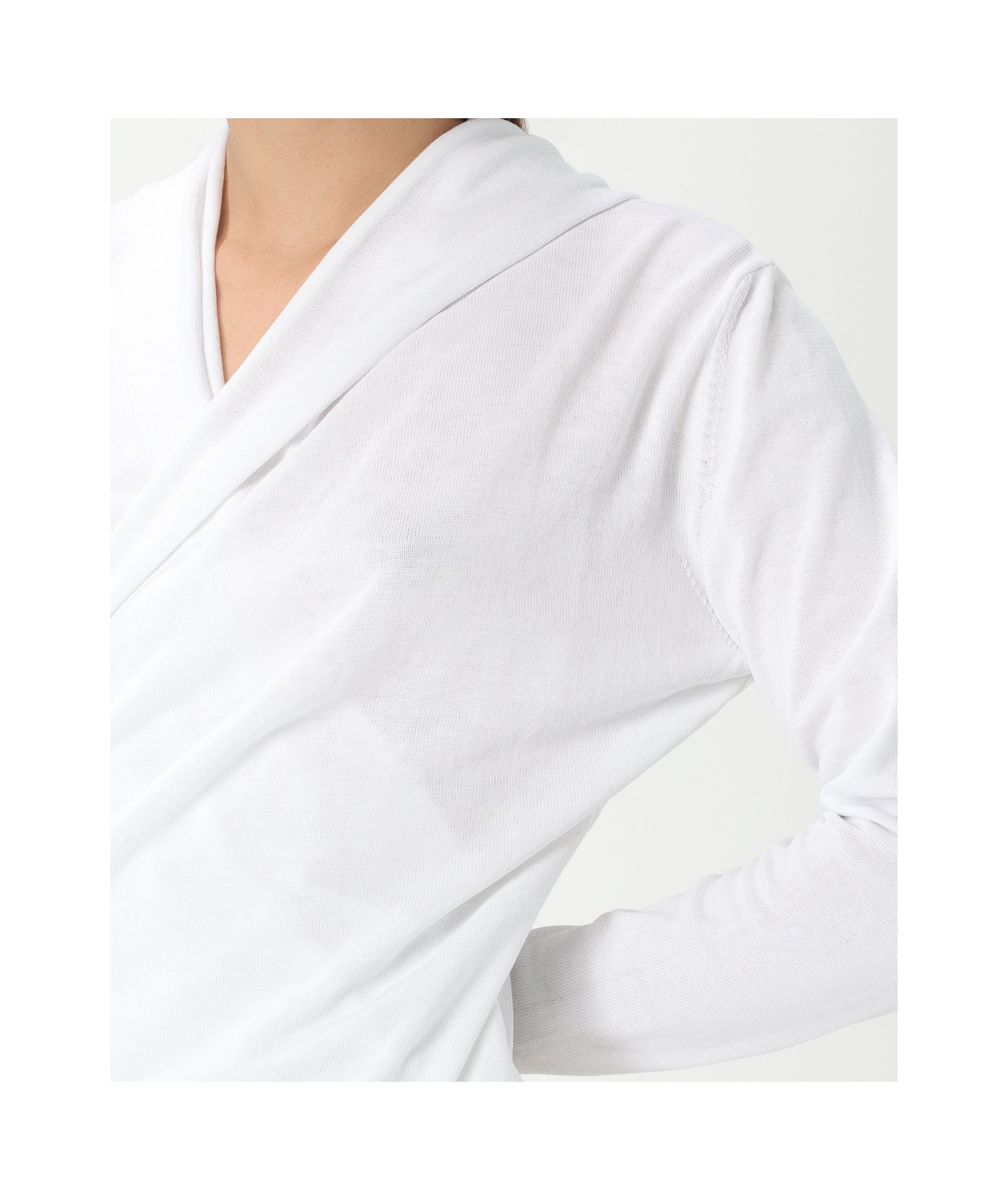 Shop Add Draped-front Hoodie