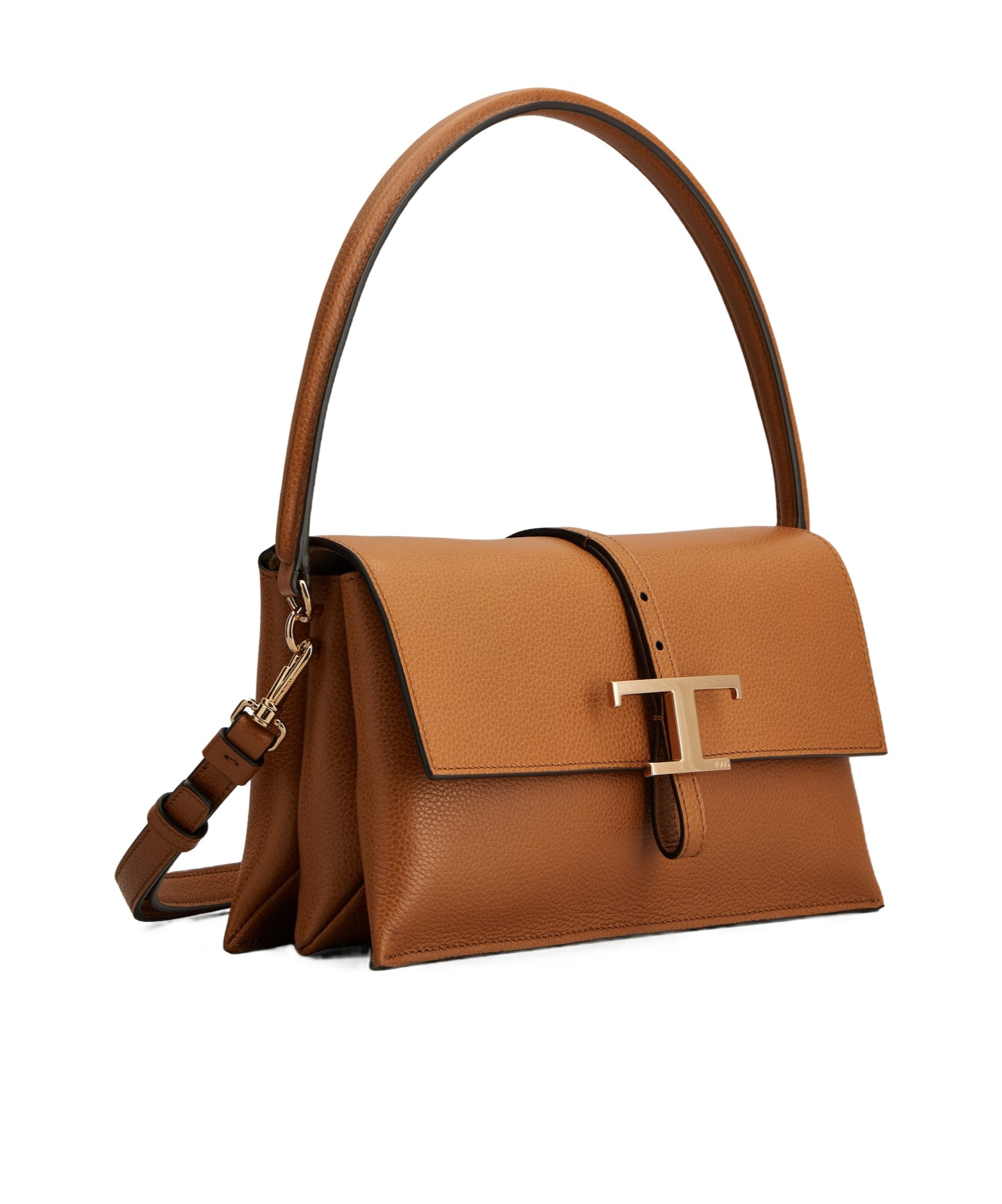 Tod's T Timeless Mini Flip Shoulder Bag In Brown