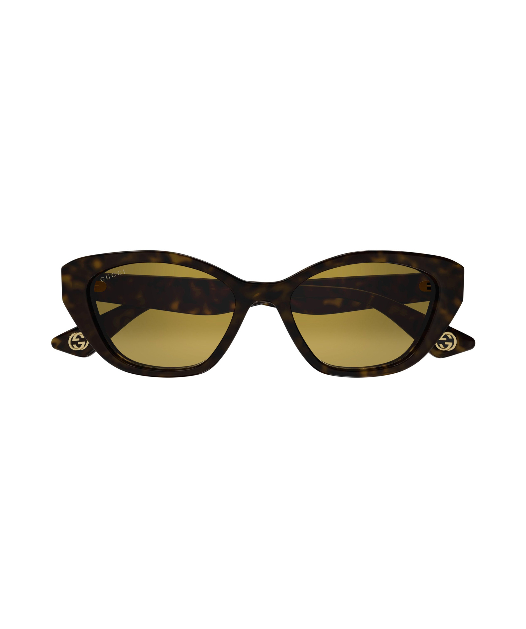 Shop Gucci Tortoiseshell Cat-eye Sunglasses In Black
