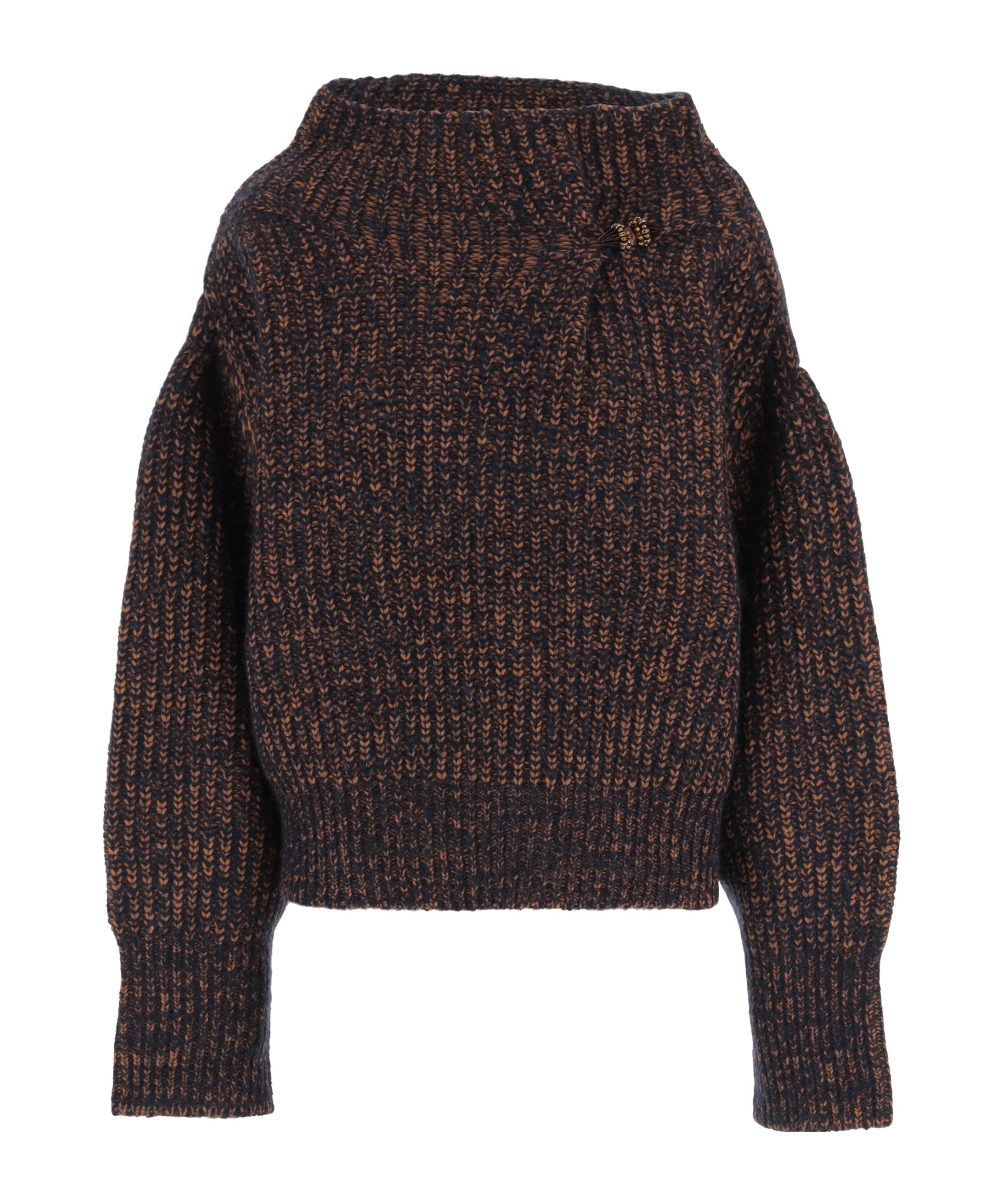Dries Van Noten Brown Tinsel Sweater In Multi