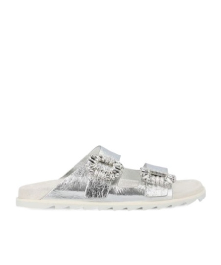 ROGER VIVIER ROGER VIVIER DOUBLE STRAP SLIP-ON SANDALS