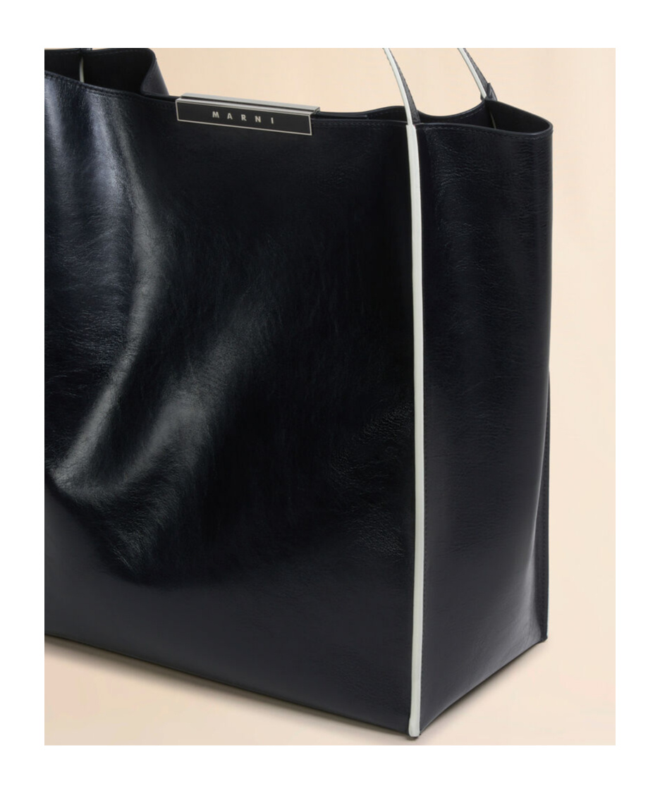 Marni Cresta E/w Tote Bag In Black