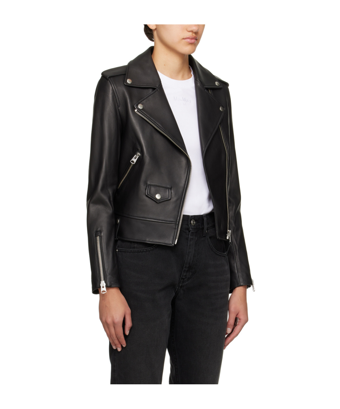 Mackage Baya Leather Jacket In Black