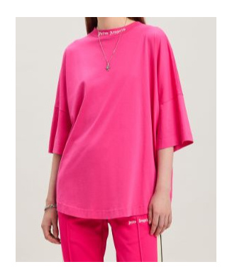 Palm Angels Women T-shirt With Print In Pink
