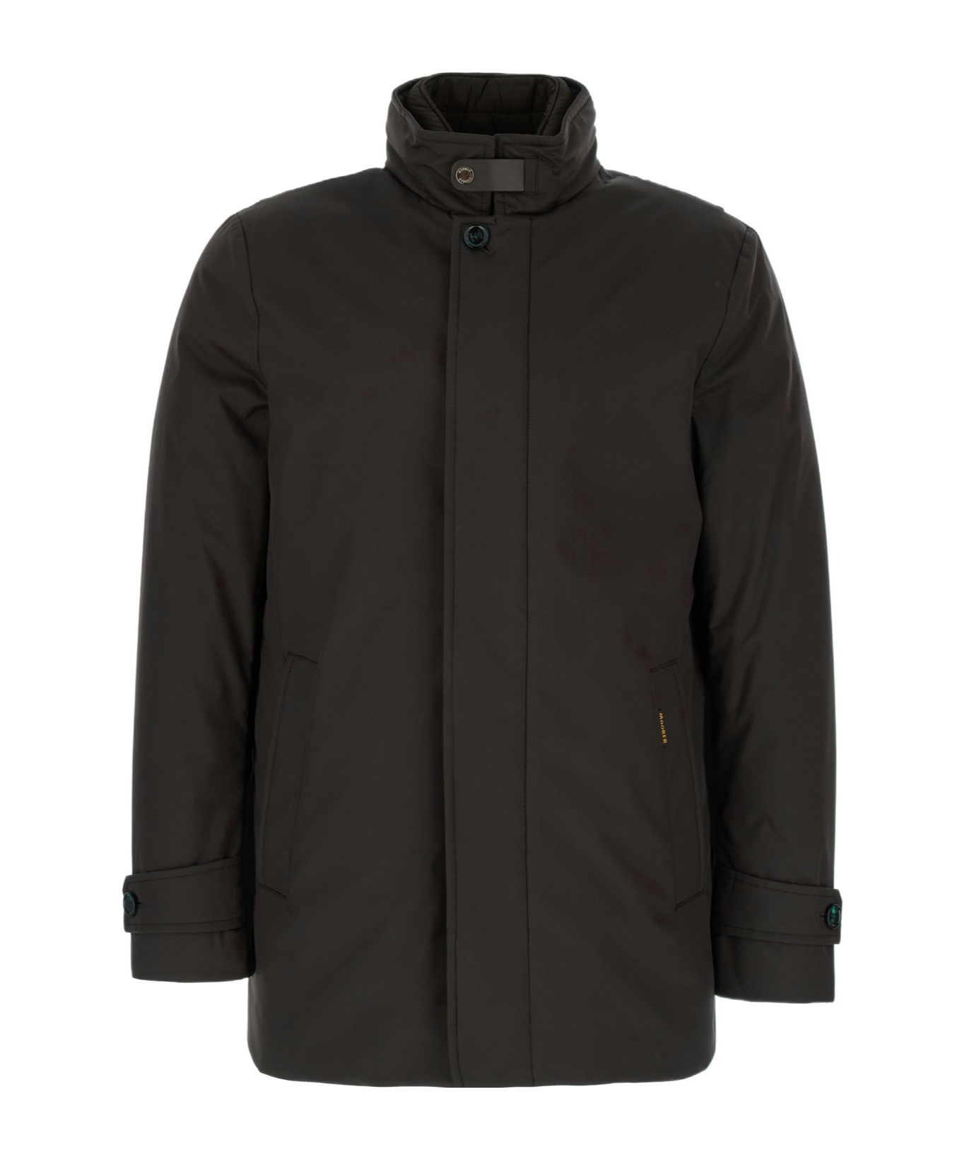 Moorer High-neck Jacket In Black