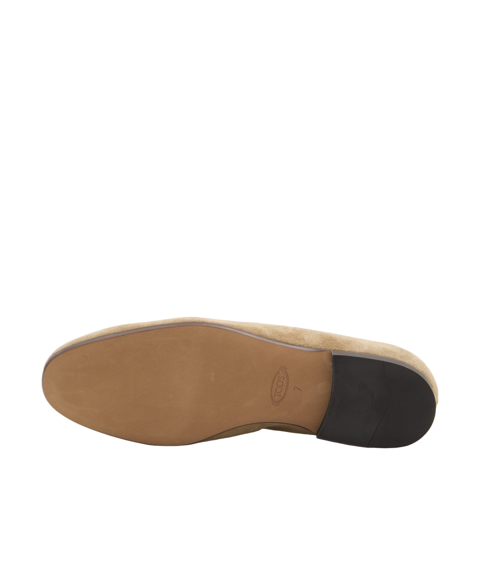 Tod's Round Head Loafer Shoes In Nude