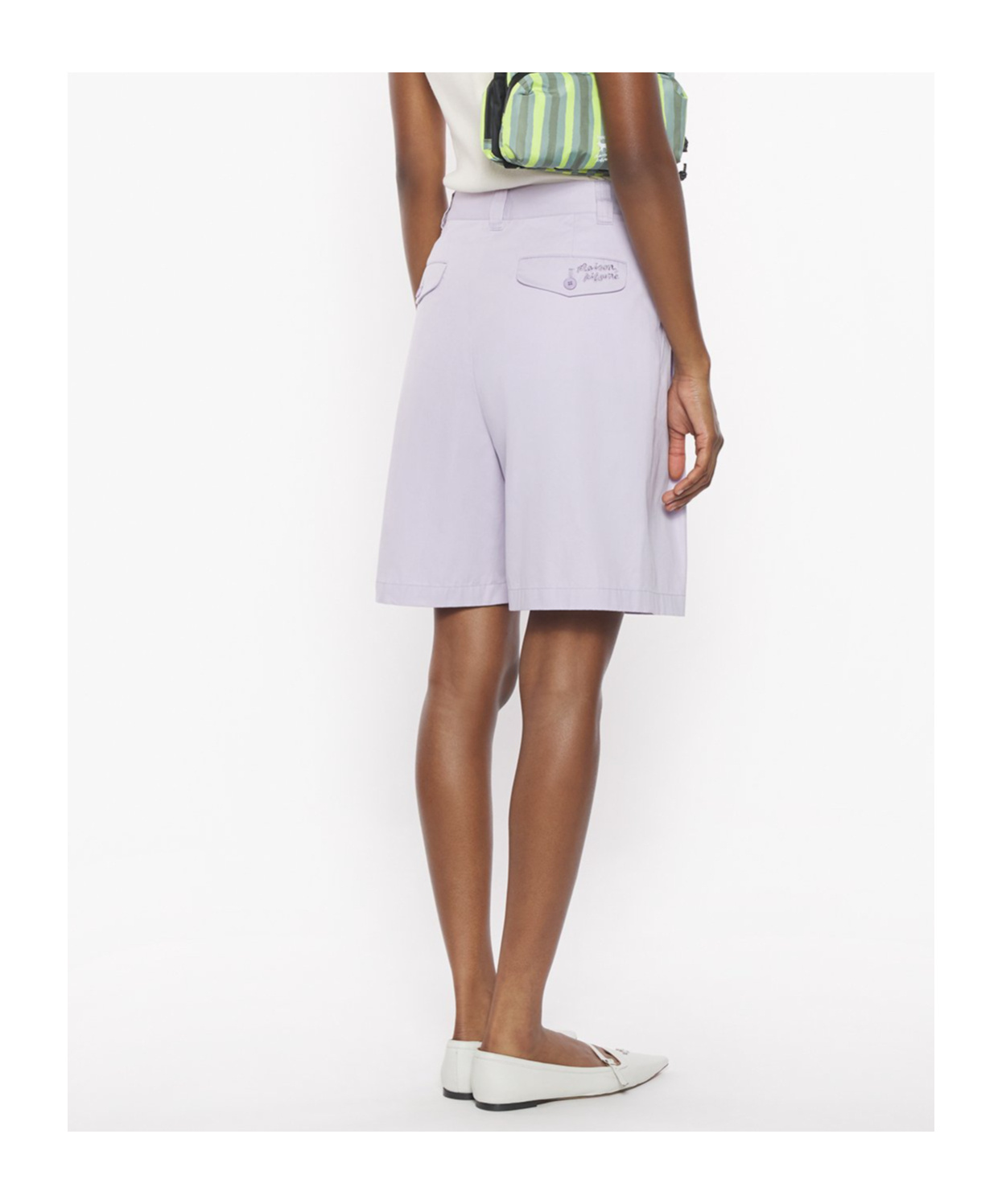 Maison Kitsuné Casual Pleated Bermuda Shorts