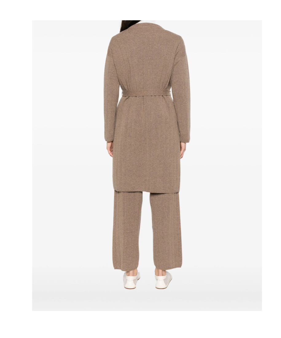 Max Mara Long-sleeved Cardigan In Brown