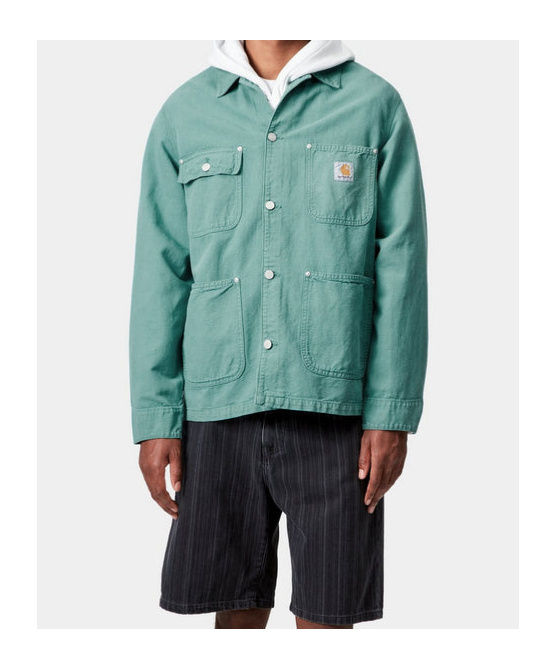 Carhartt Button-fastening Patch-pocket Shirt Jacket In Green