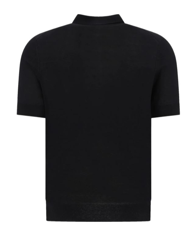Brunello Cucinelli Layered-effect Polo Shirt In Black