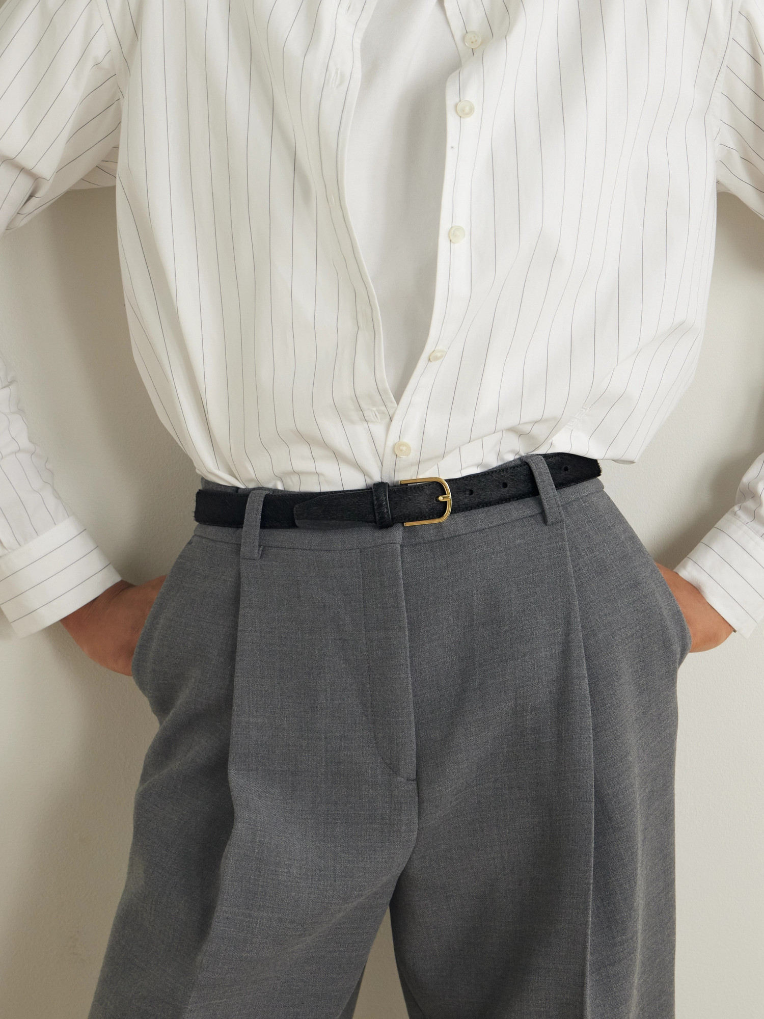 Totême Brushed Belt In Black