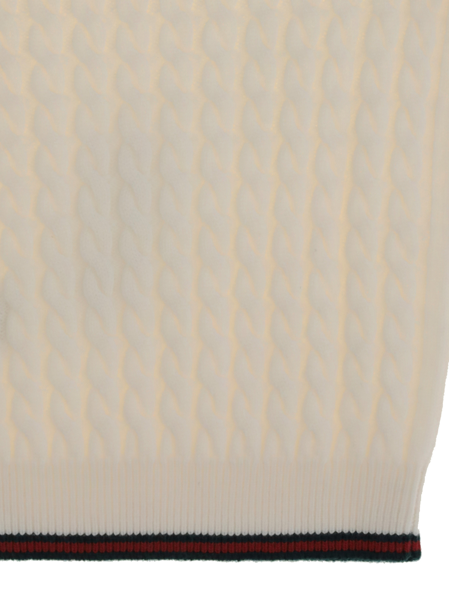 Gucci Kids Crewneck Ribbed Jumper In White