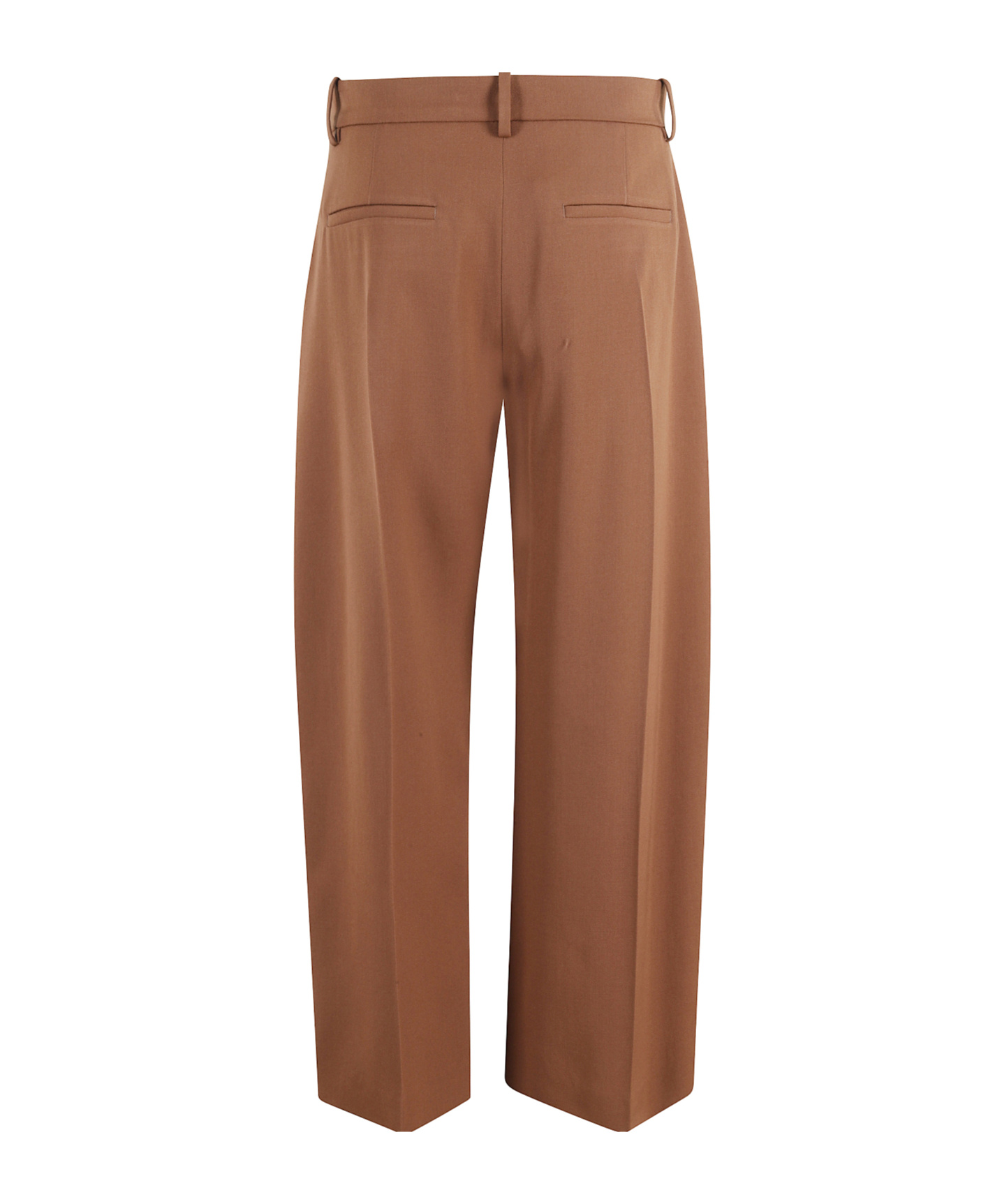 Marni Tailored Brown Pants With Front Pleats In Brown