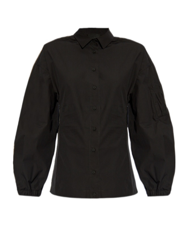 Moncler Cotton Shirt In Black