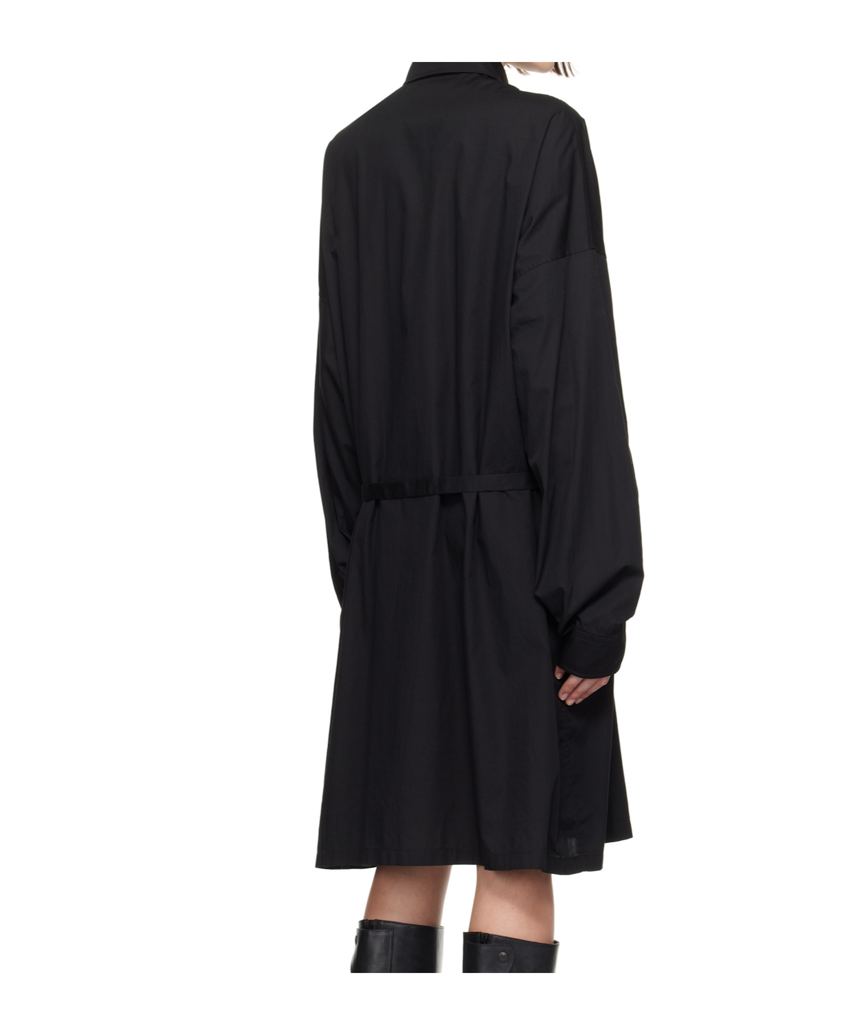 Ann Demeulemeester Lapel Dress In Black