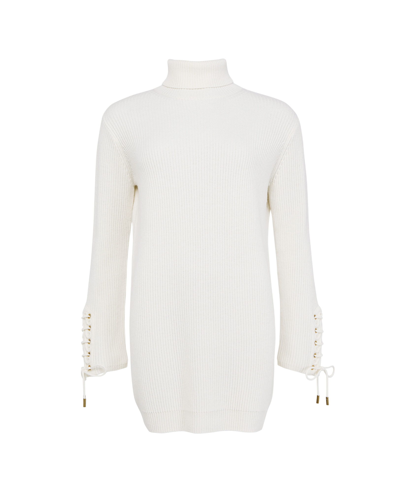 MAX MARA HIGH-NECKED LONG-SLEEVED DRESS 