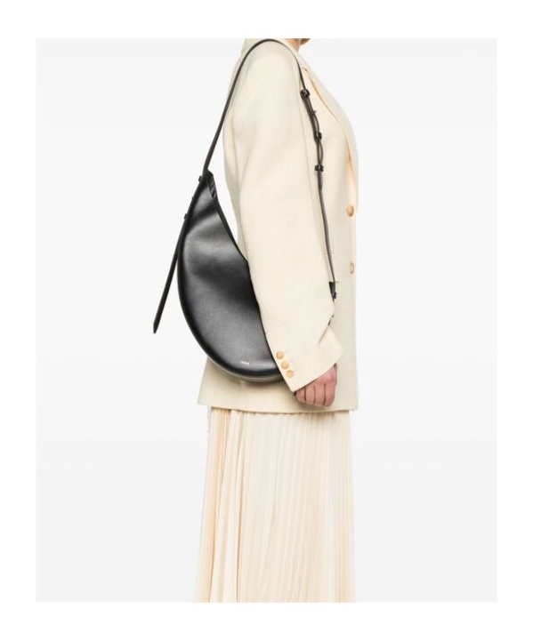 Soeur Asymmetrical Shoulder Bag In Black