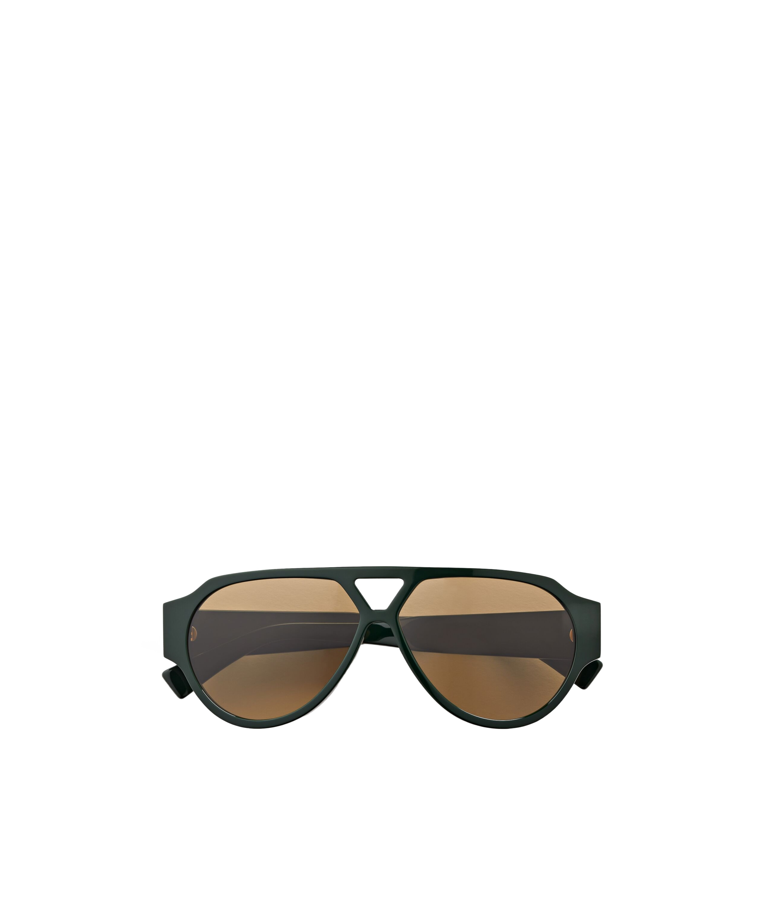 Bottega Veneta Bold Triangle Stud Aviator Sunglasses In Black
