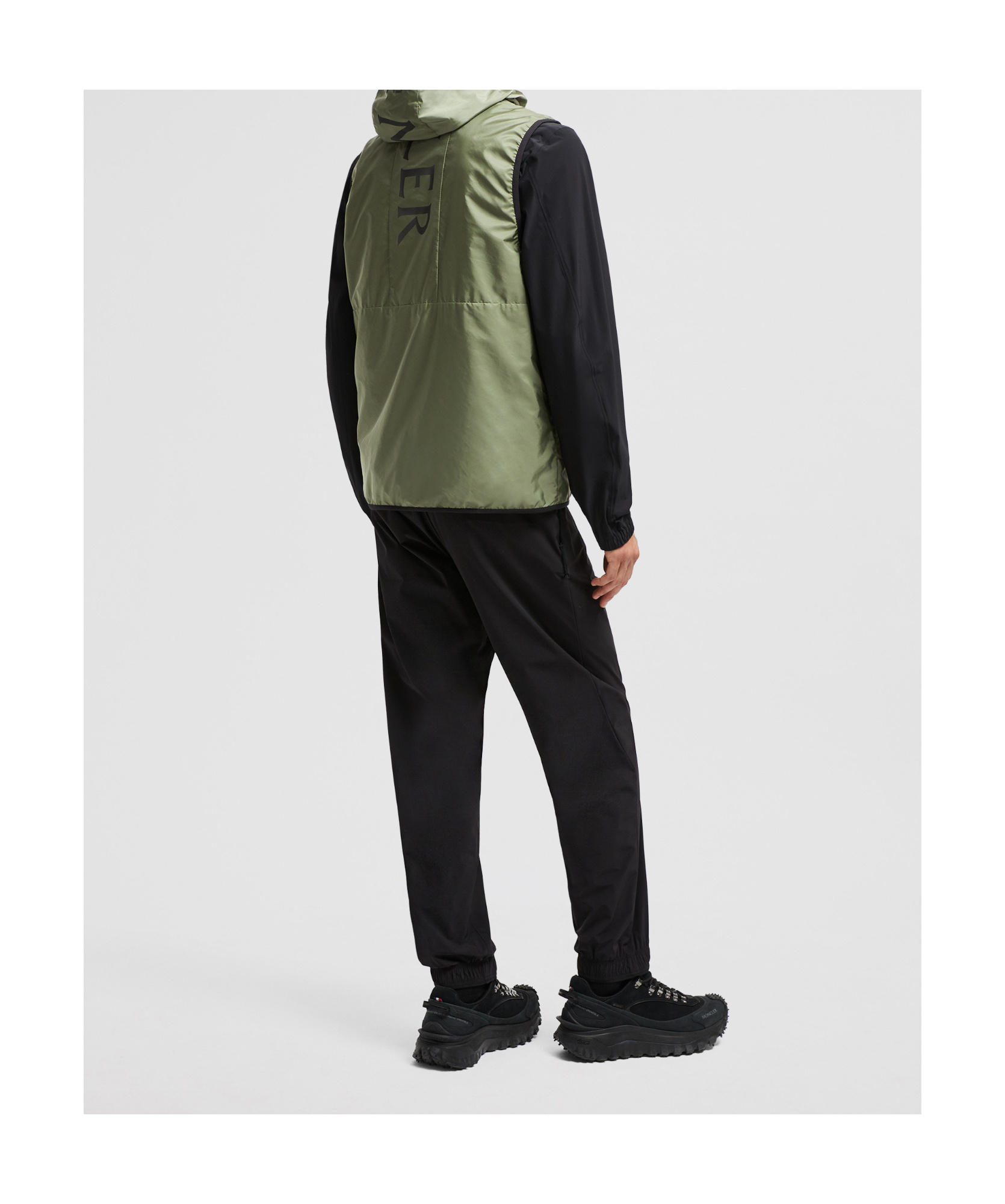 Moncler Gilet Moretan À Capuche In Green