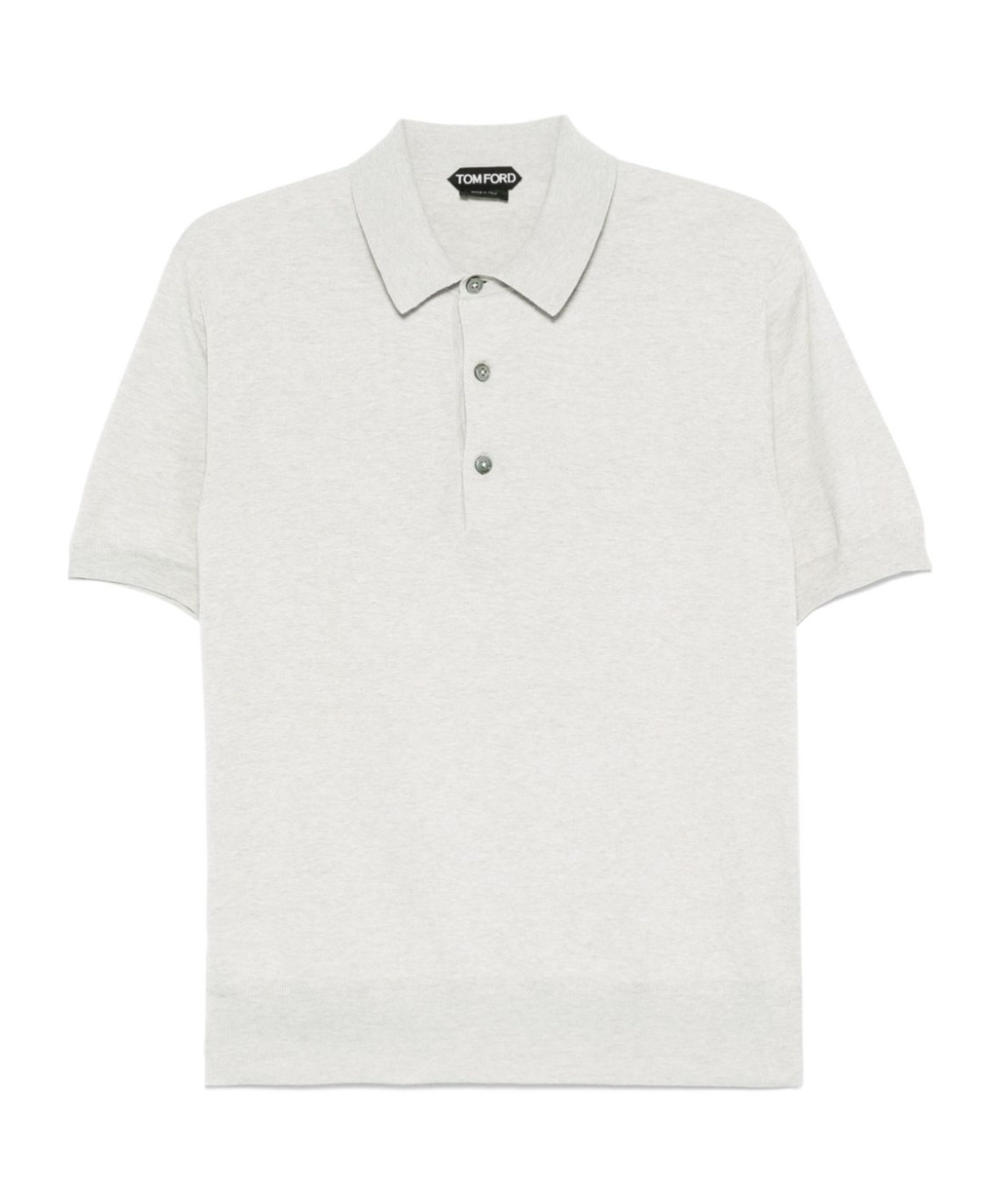 Tom Ford Grey Polo Shirt In White