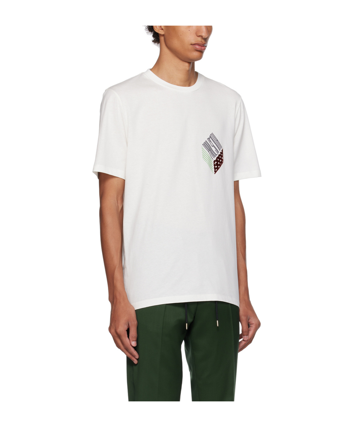 Shop Paul Smith Graphic-print Cotton T-shirt In White