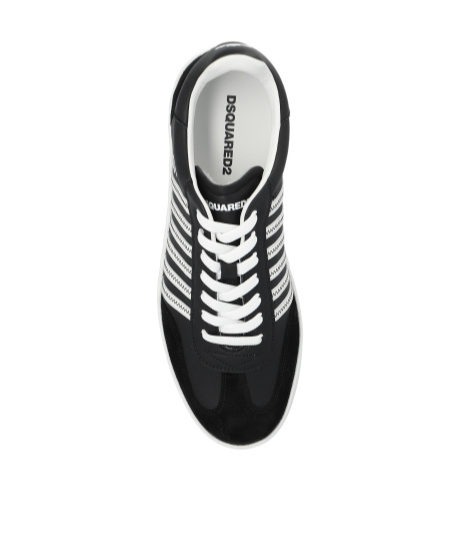 Shop Dsquared2 Round Toe Low-top Sneakers In White