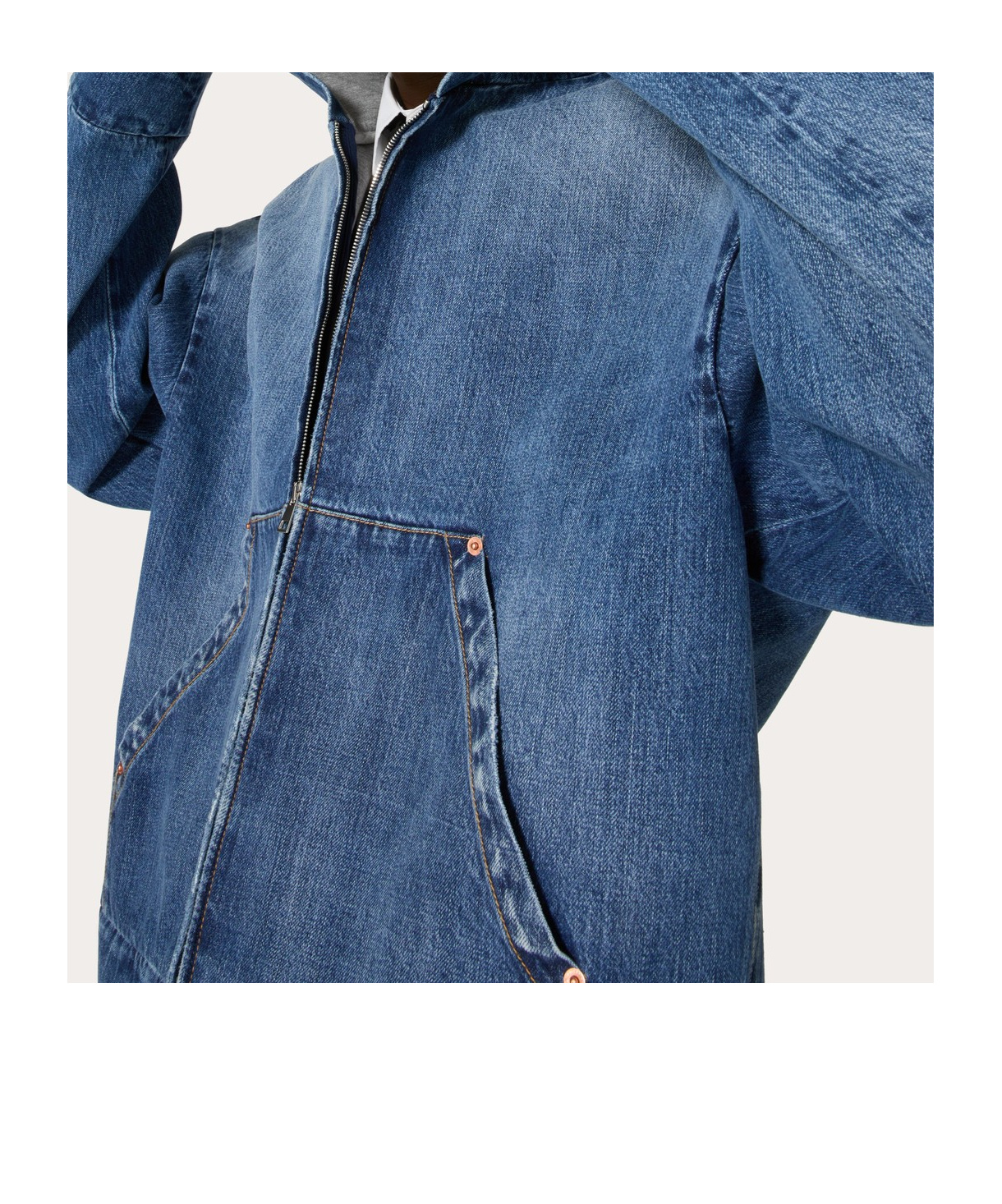 Valentino Garavani Denim Jacket In Blue
