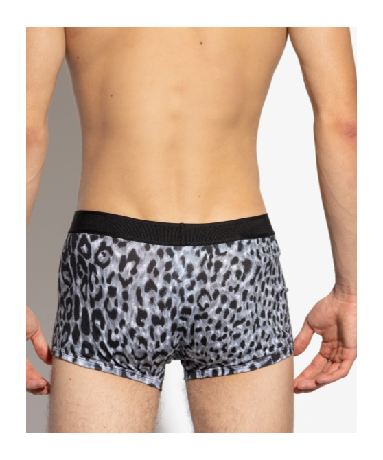 Versace Animal Print Boxer Briefs In Black