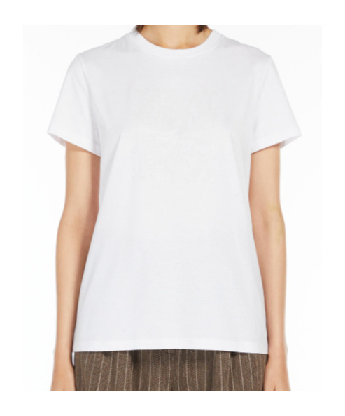 Max Mara Cotton T-shirt In White