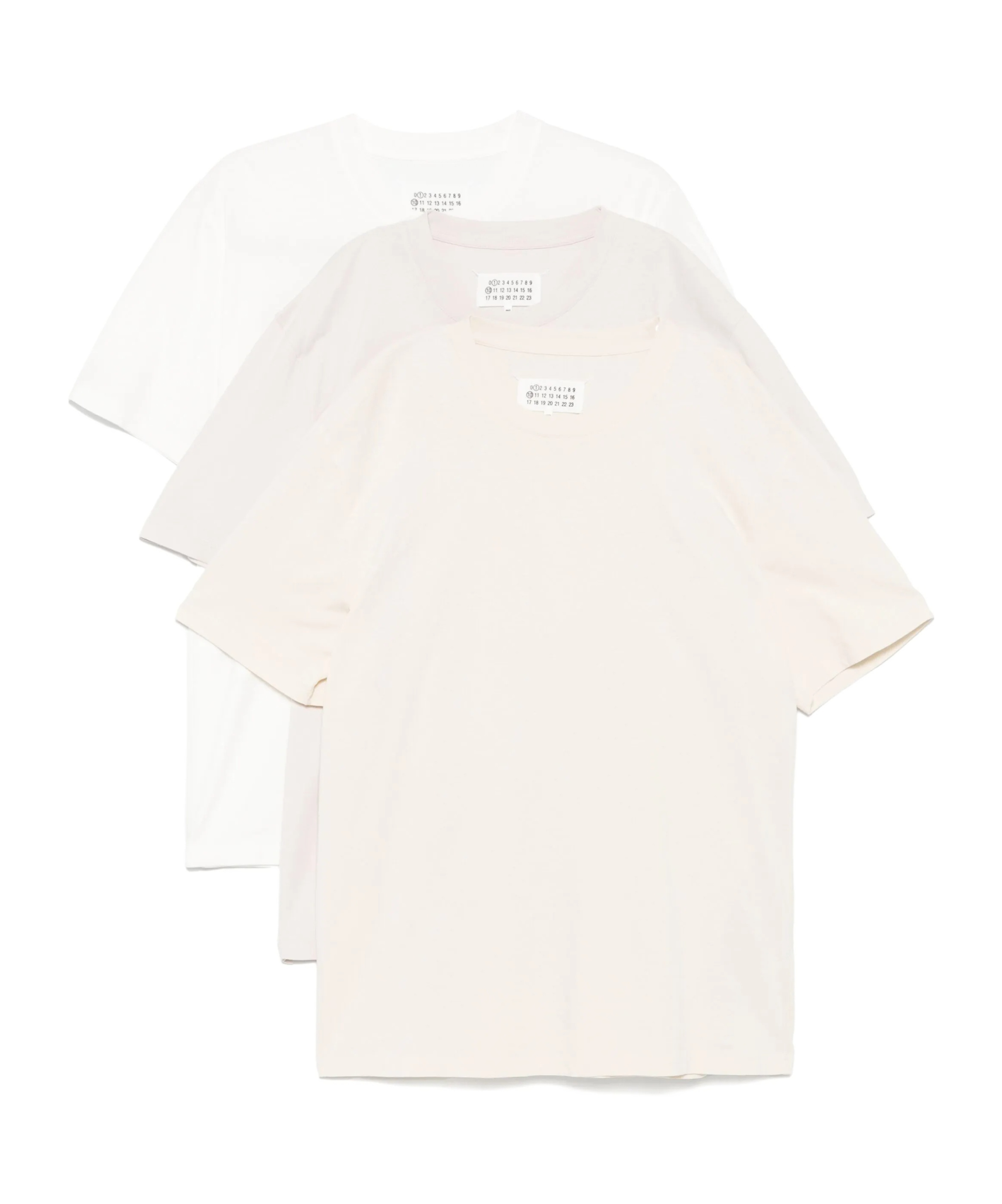 Maison Margiela Three-piece T-shirt In White
