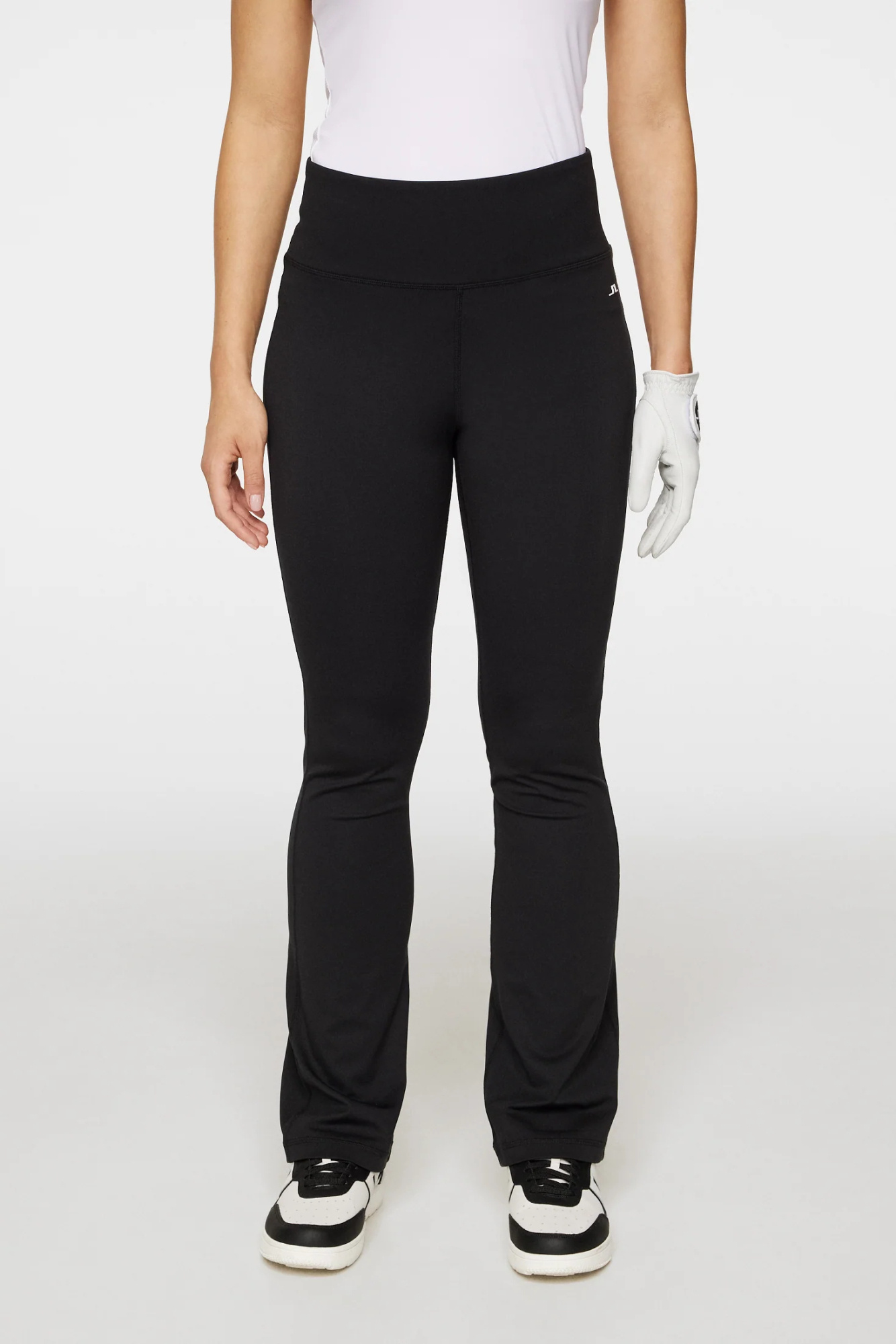J. Lindeberg Fiona Flared Skinny Pants In Black