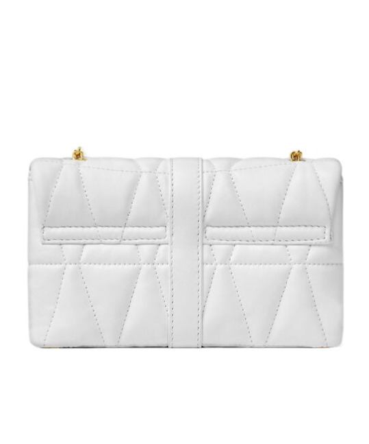 Versace Kleio Quilted Mini Bag In White