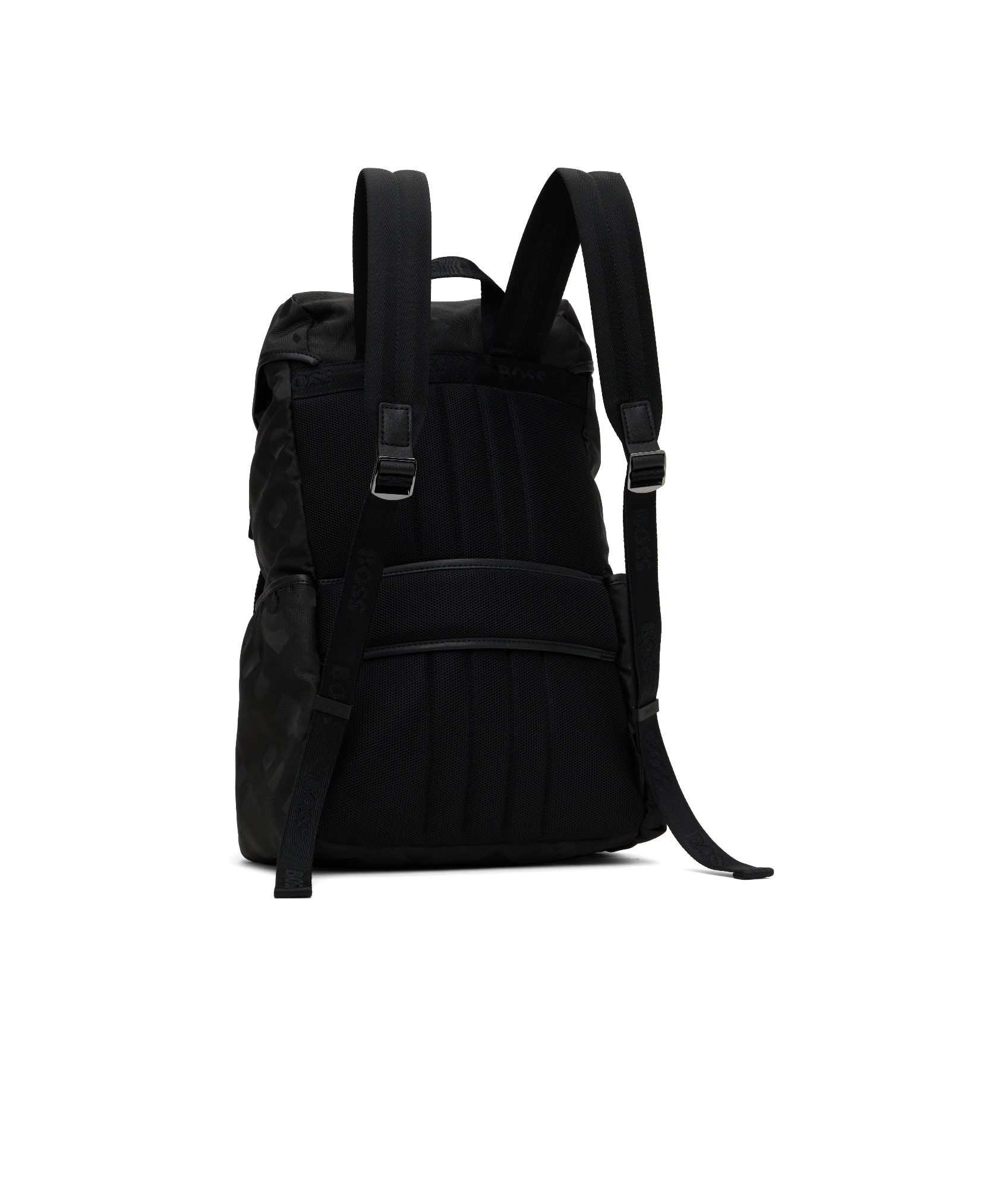 Hugo Boss Flap Backpack In Black