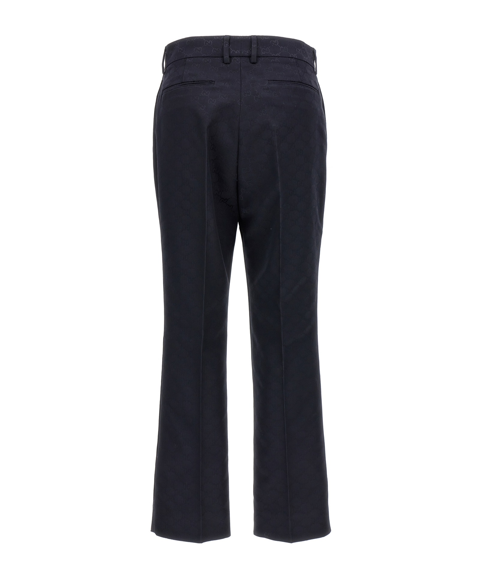 Gucci Gg-jacquard Trousers In Black
