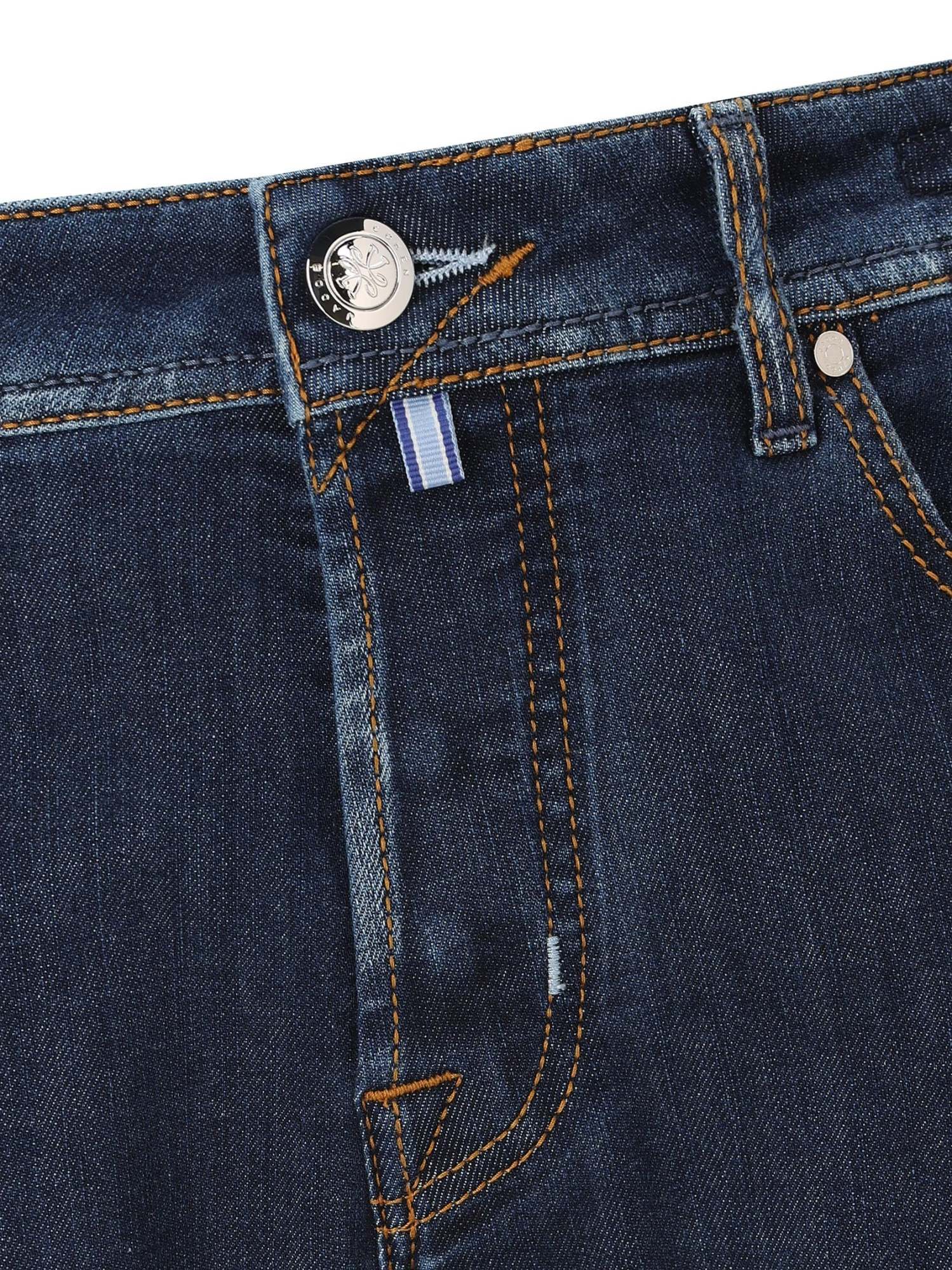 Jacob Cohen Belt Loop Denim Trousers In Blue