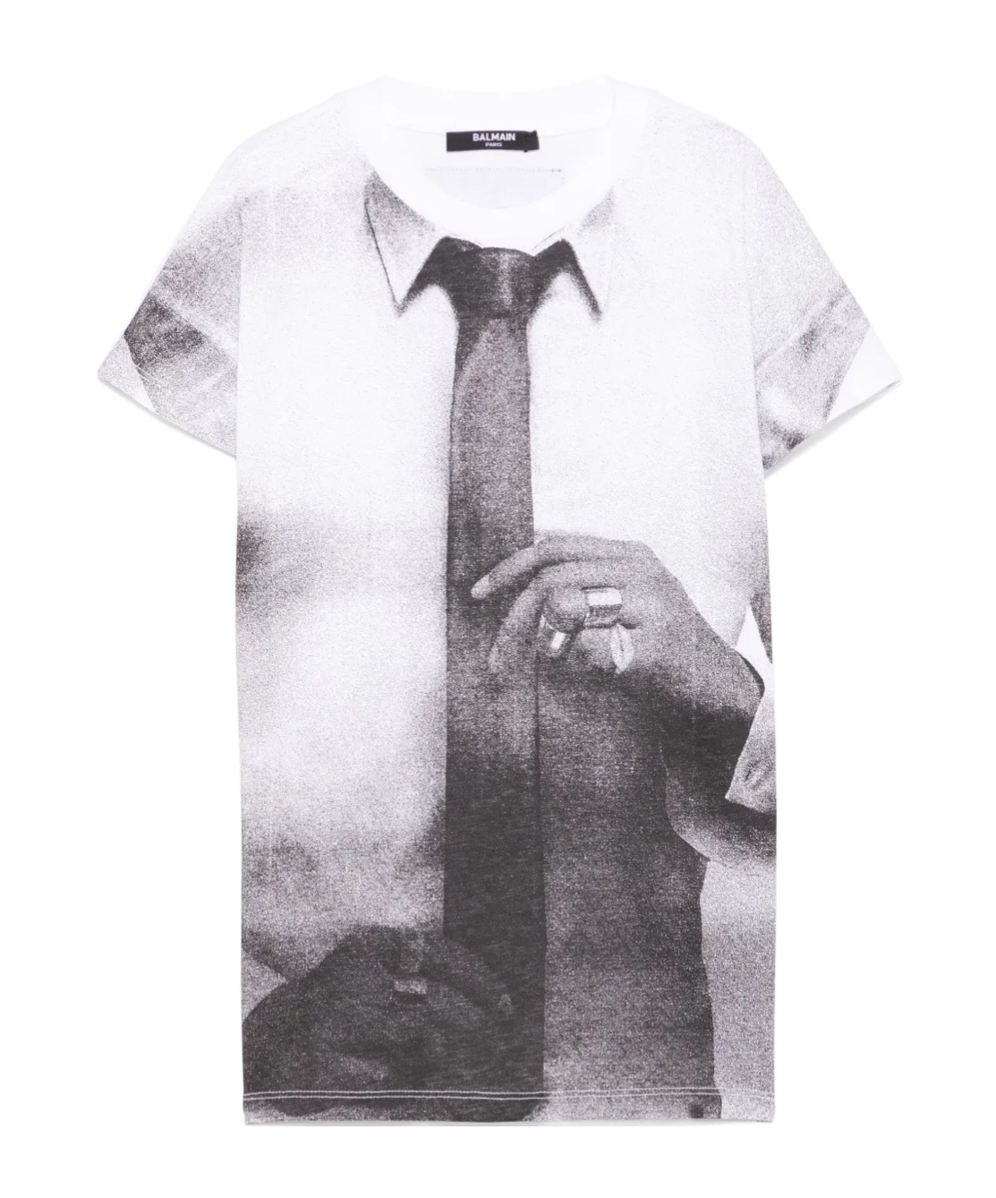 BALMAIN GRAPHIC-PRINT T-SHIRT 