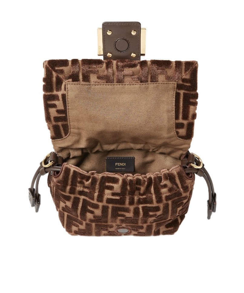 Fendi Tobacco Mamma Baguette Shoulder Bag In Brown