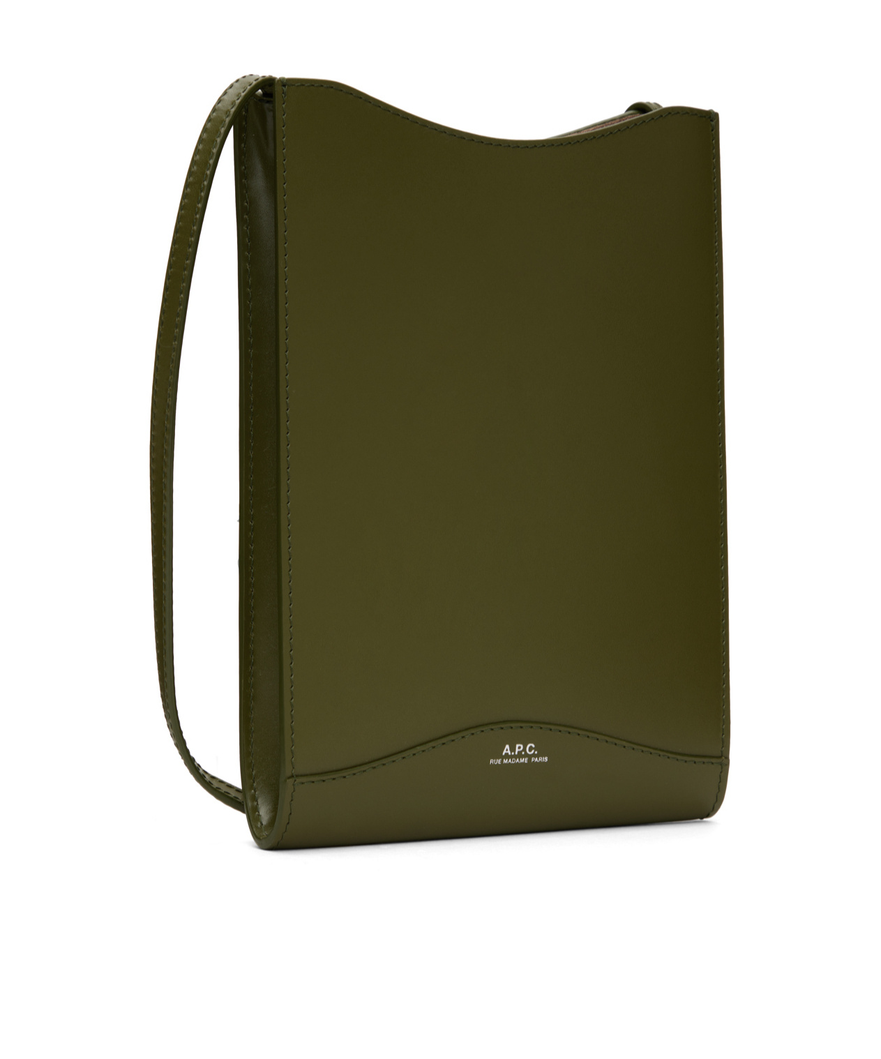 Apc Logo Adjustable Bag Strap Shoulder Bag In Green