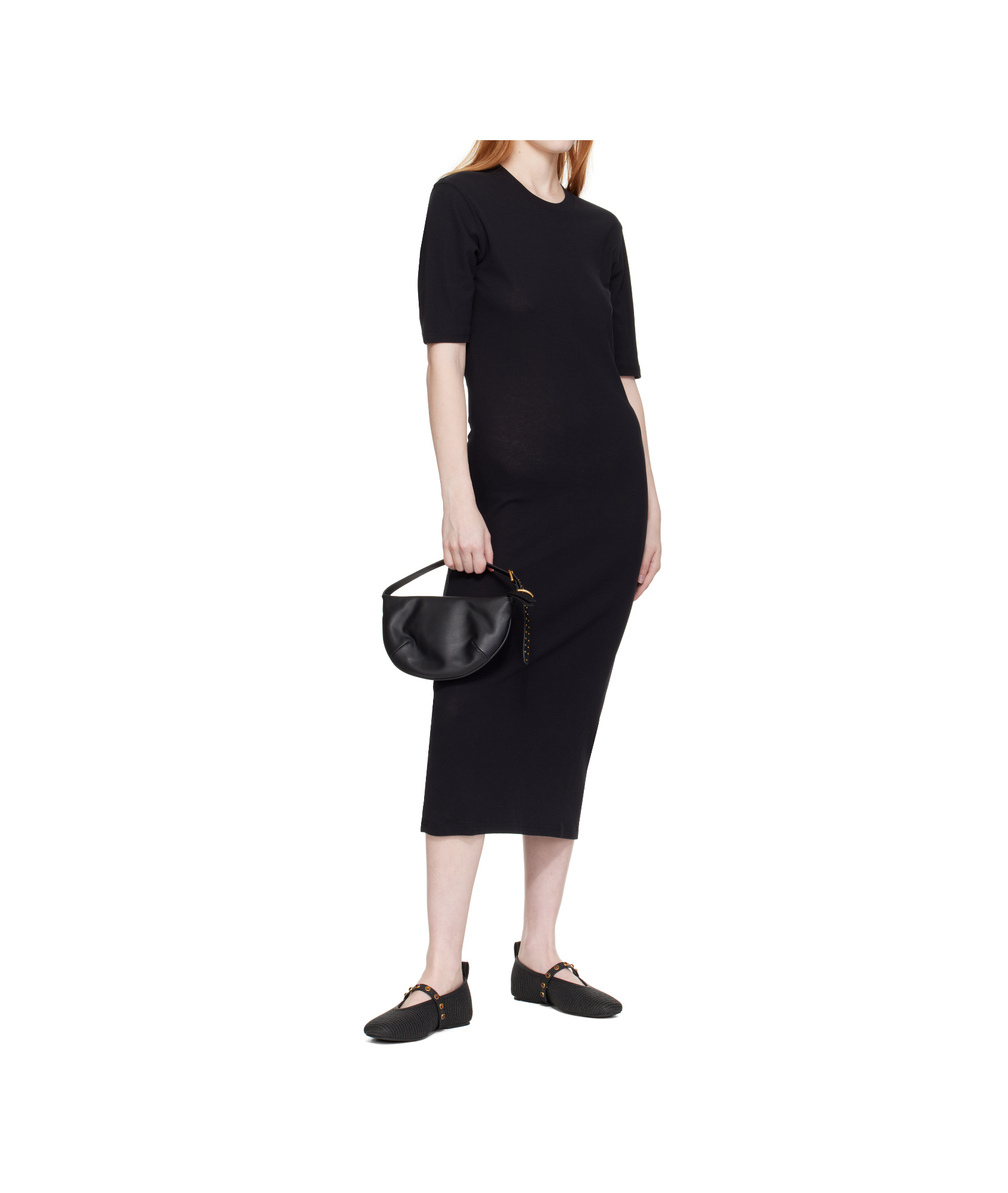 Rag & Bone Spire Straw Mary Jane Ballet Flats In Black