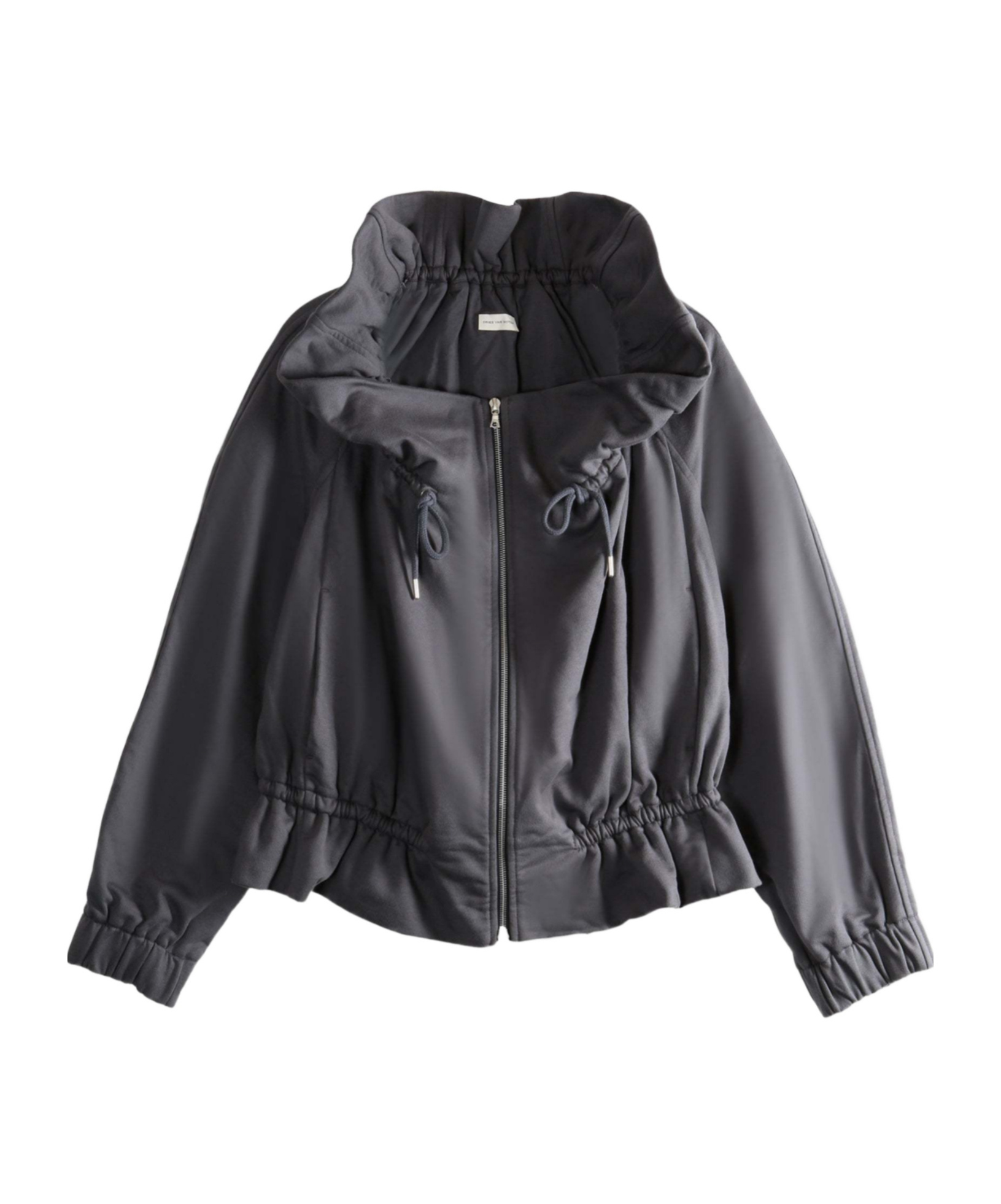 Dries Van Noten Long-sleeved Casual Jacket In Gray