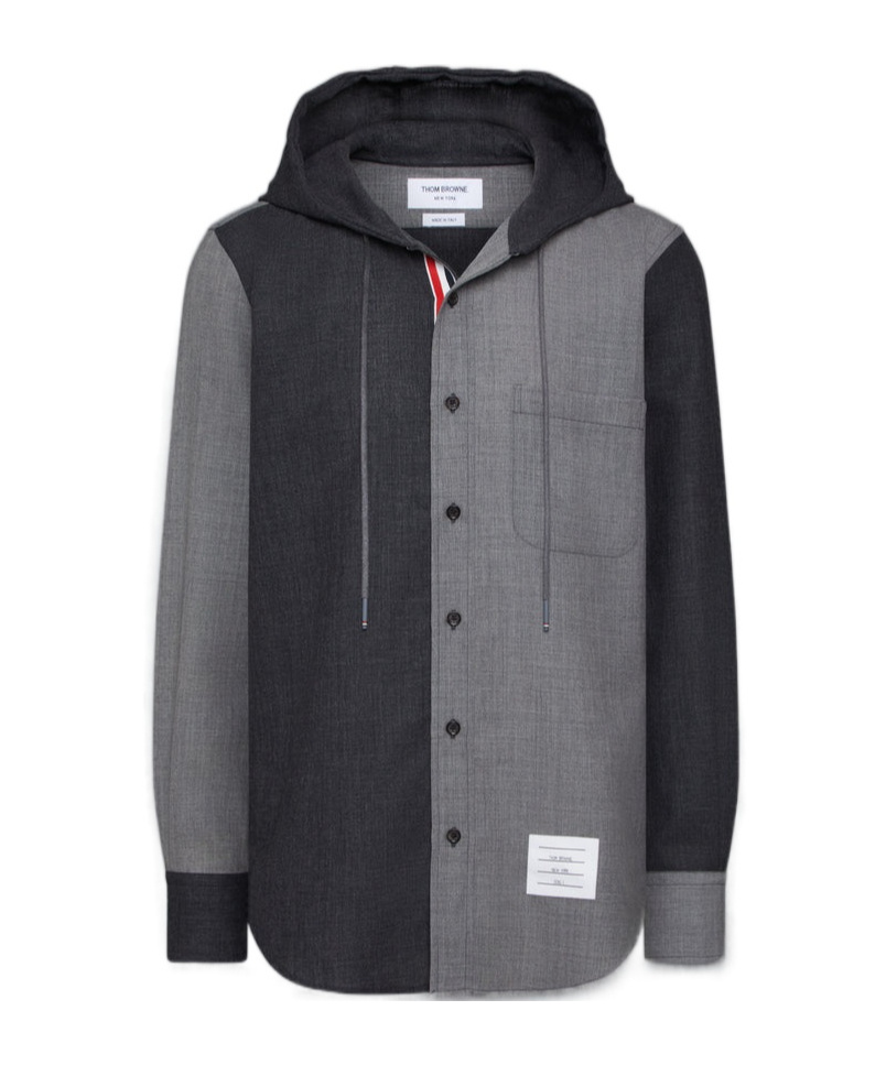 Thom Browne Hooded Shirt Jacket