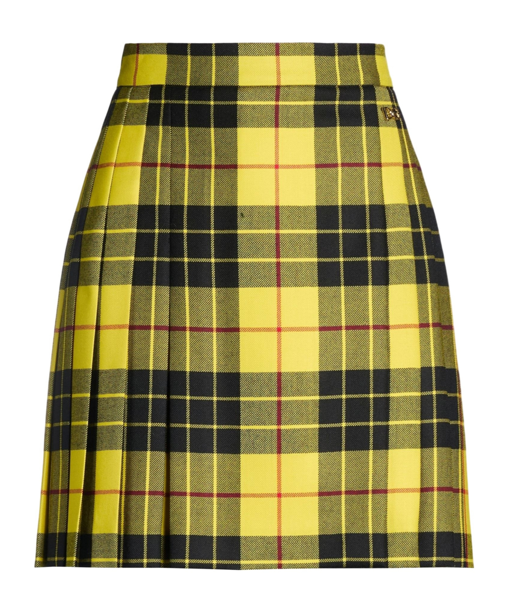 Dolce & Gabbana Pleated Skirt In Yellow