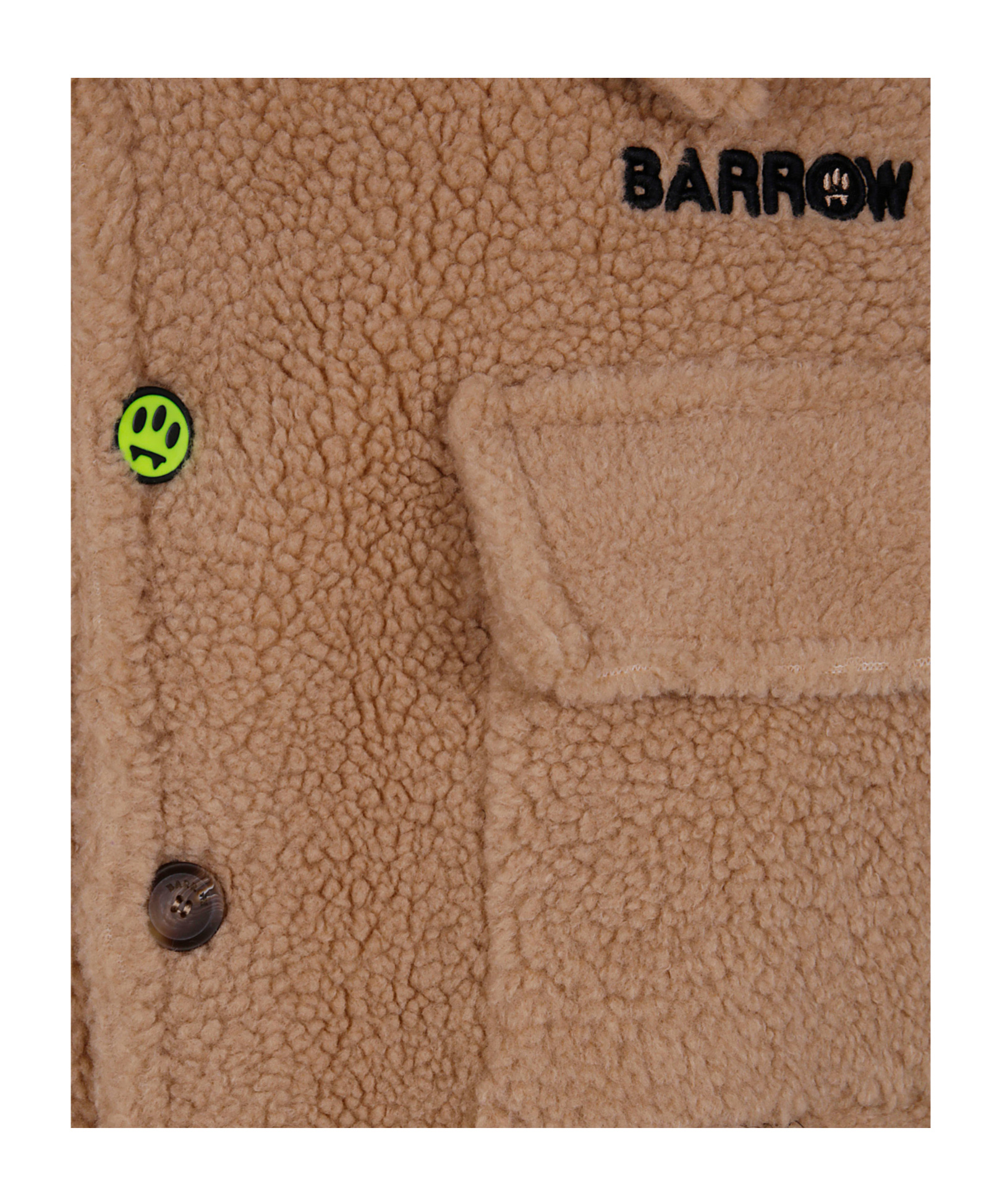 Barrow Artificial Fur Teddy Casual Jacket In Brown