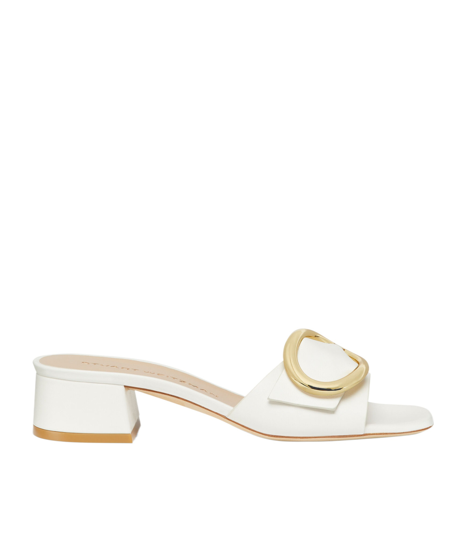 Stuart Weitzman Benni 35 Slide In White