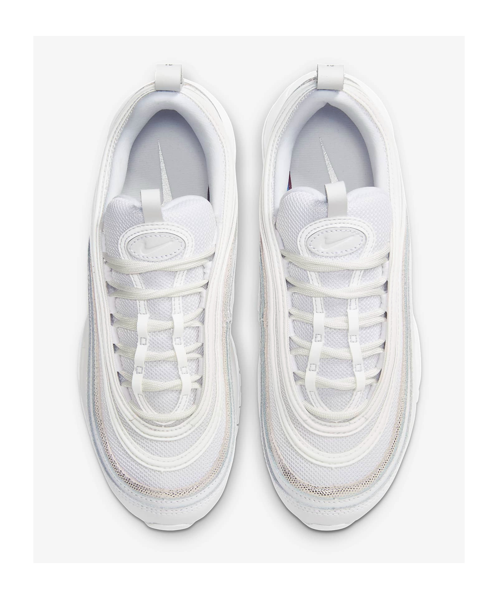 Nike Air Max 97 'metallic Silver' Sneakers In White