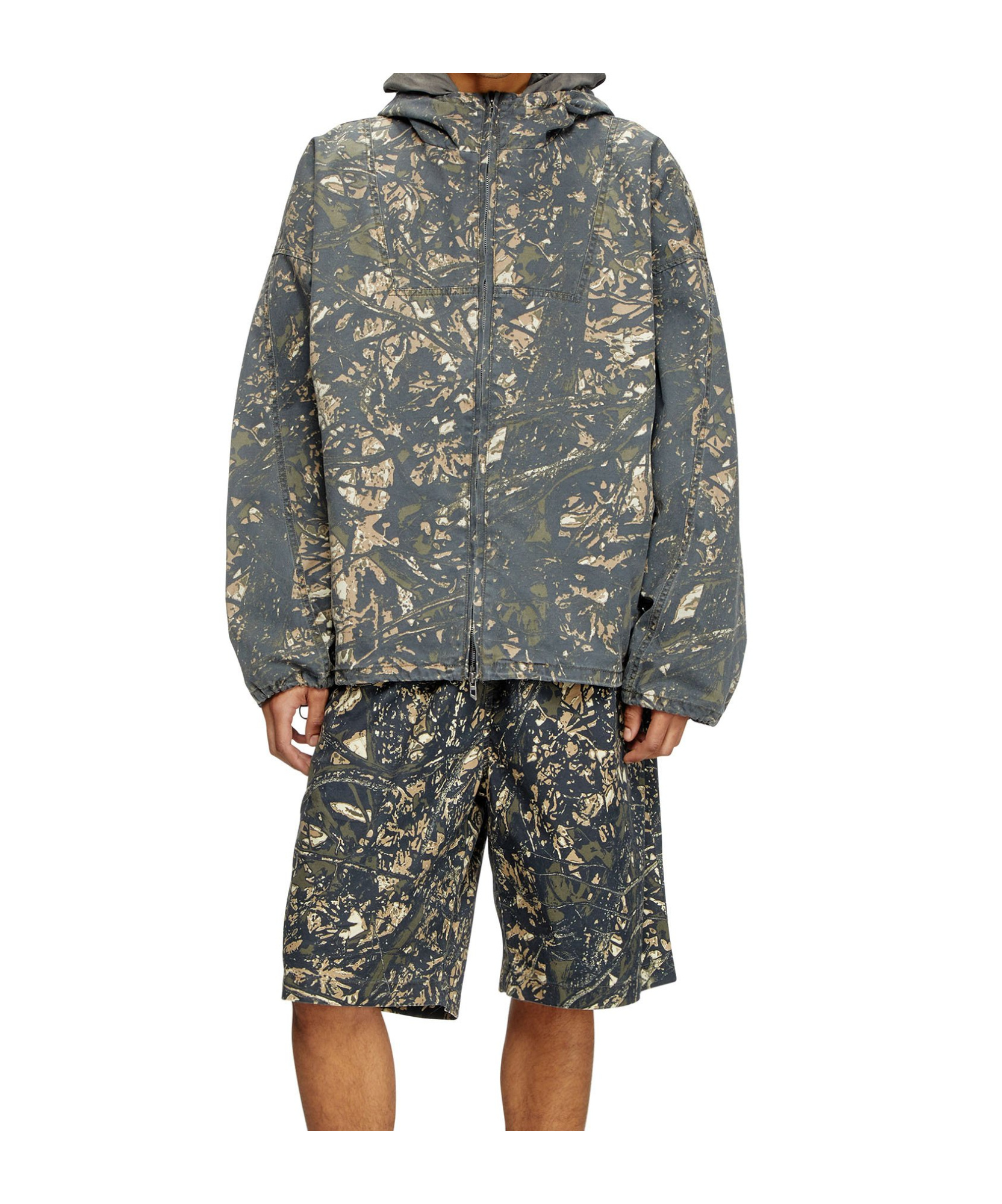 Diesel J-lint Jacket In Gray
