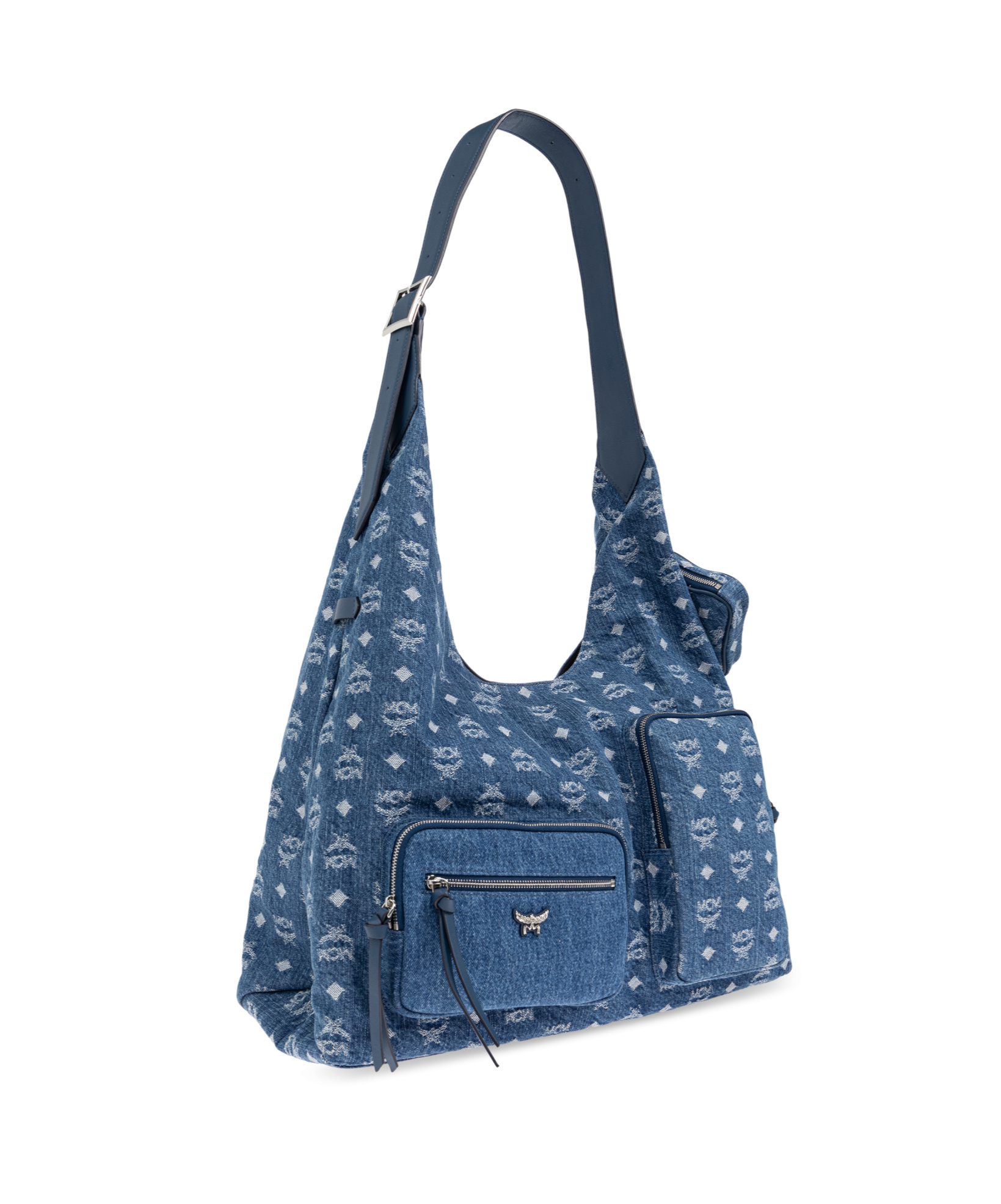 Shop Mcm Denim Shoulder Bag
