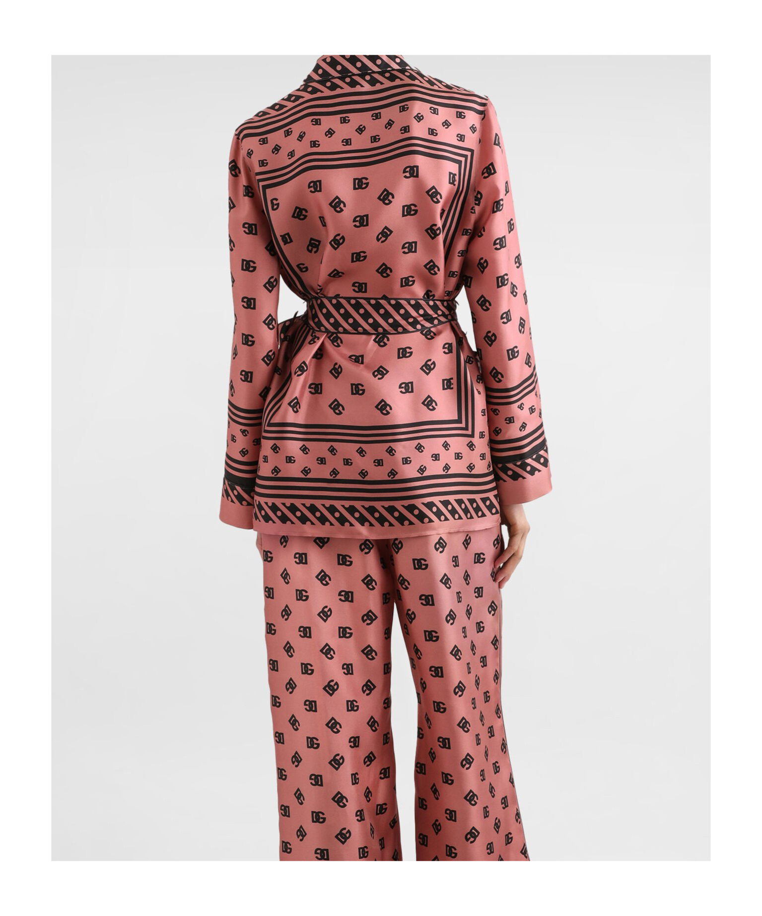Dolce & Gabbana Printed Shirt In Pink