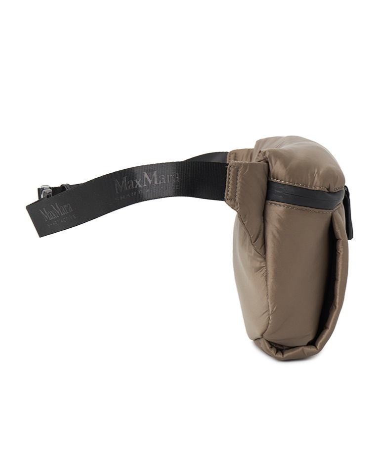 Max Mara Zippered Waist Pack In Brown
