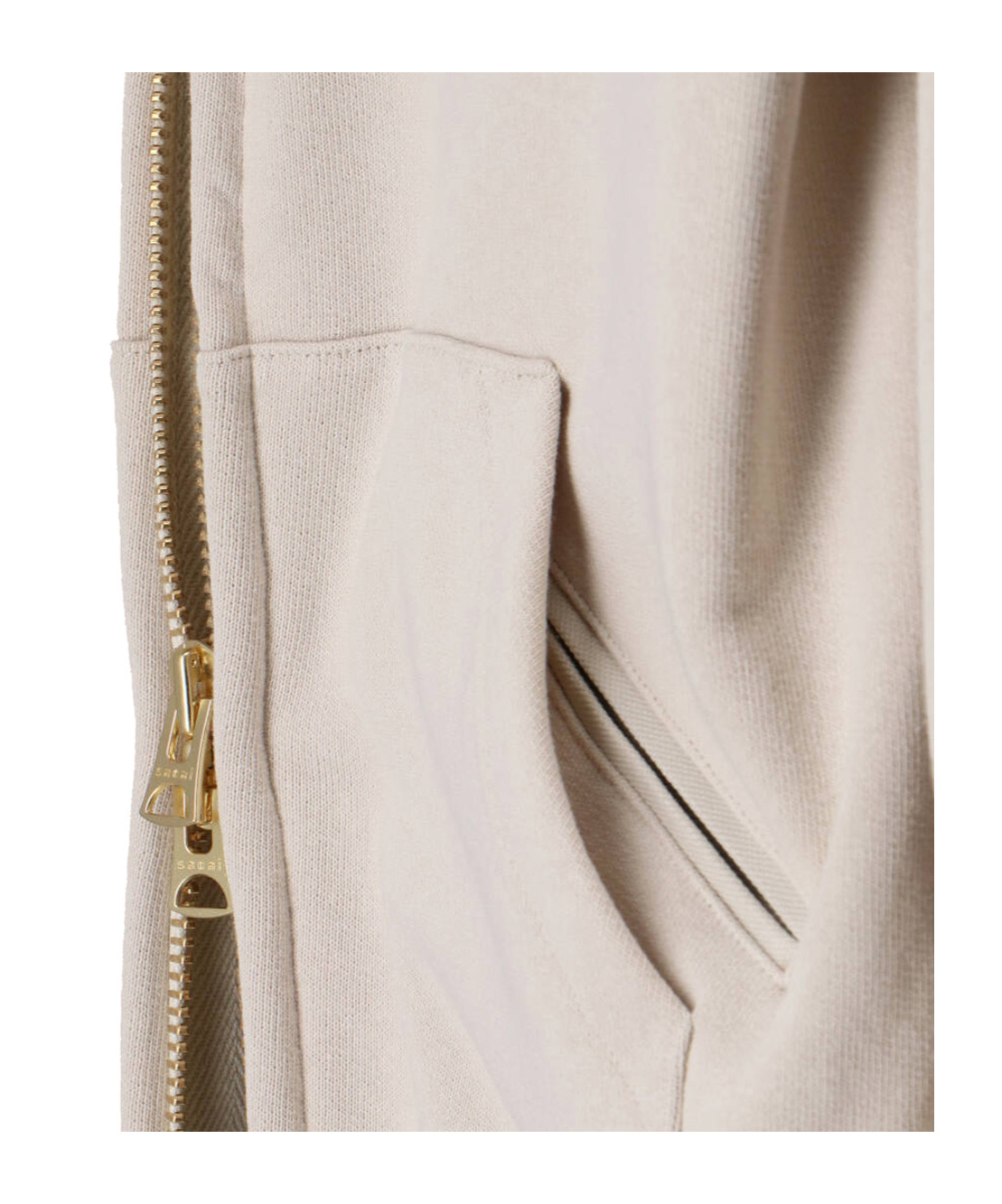 Sacai Off-white Carhartt Wip Edition Cotton Jersey Hoodie In Neutral